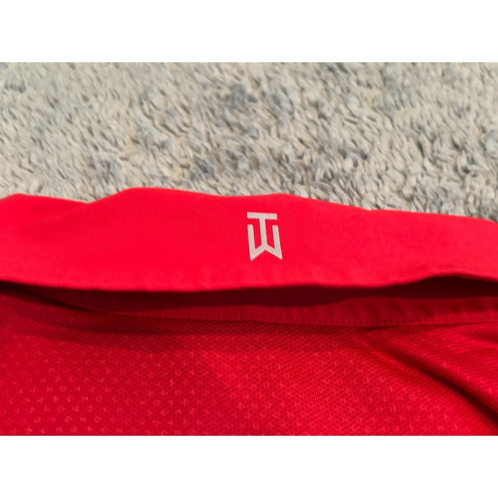 Nike Tiger Woods Collection Golf Polo Shirt Mens XL Red Performance Embroidered - Picture 8 of 8